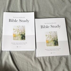 Bible Study - White Cover (Set of 2)